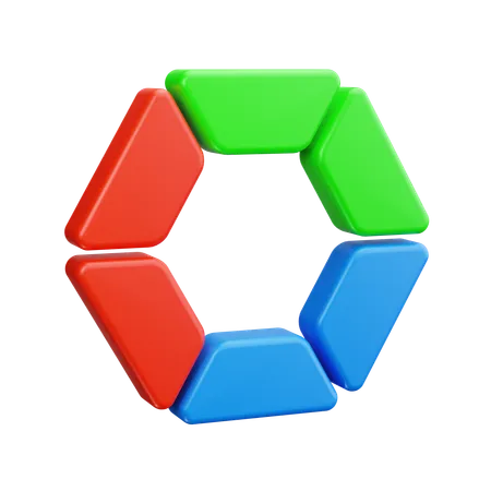 Hexagon  3D Icon