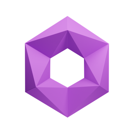 Hexagon  3D Icon