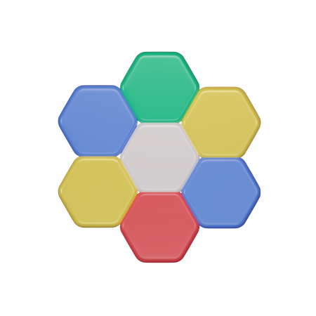 Hexagon  3D Icon