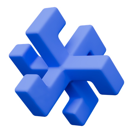 Hexagon Abstract Shapes  3D Icon
