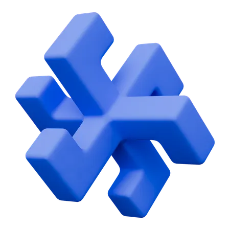 Hexagon Abstract Shapes  3D Icon