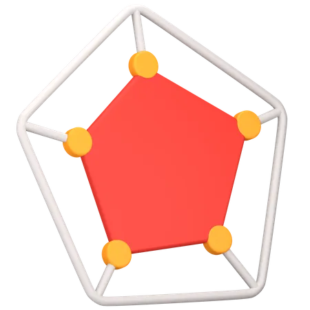 Hexagon Chart  3D Icon