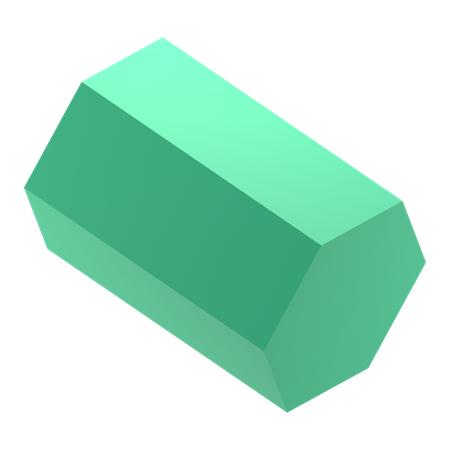 Hexagon Cylinder  3D Icon