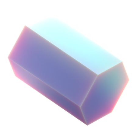 Hexagon Cylinder  3D Icon