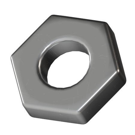 Hexagon Metal  3D Icon