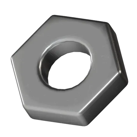Hexagon Metal  3D Icon