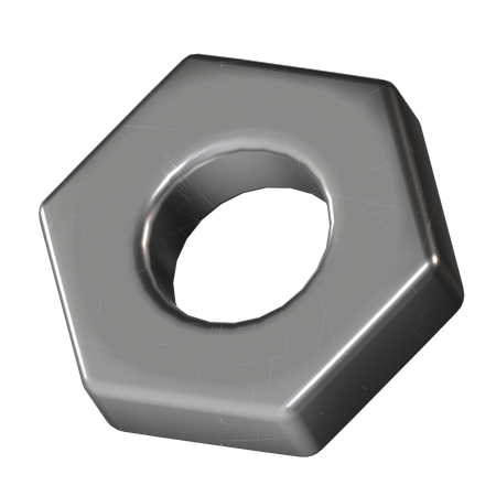 Hexagon Metal  3D Icon