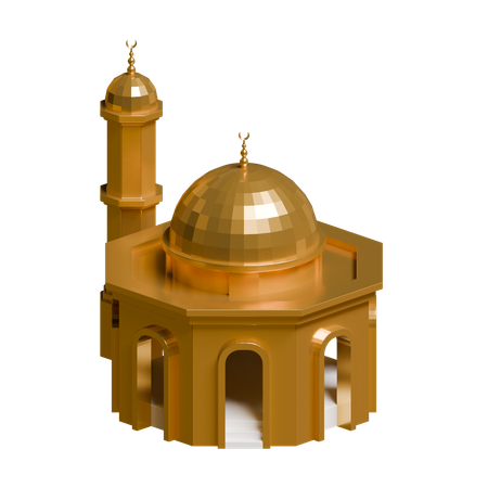 Hexagon Mosque  3D Icon