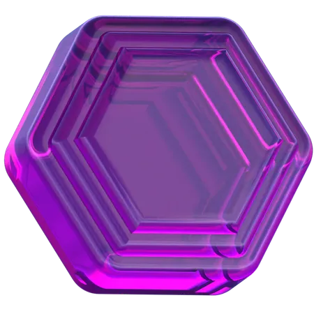 Hexagon Pattern  3D Icon