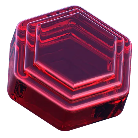 Hexagon Pattern  3D Icon