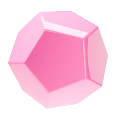 Hexagon Shape  3D Icon