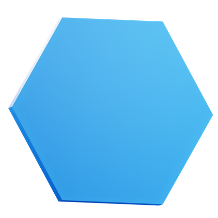 Hexagon Shape  3D Icon