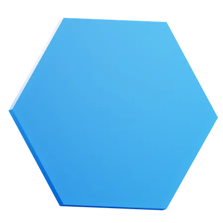 Hexagon Shape  3D Icon