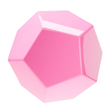 Hexagon Shape Icon 3D Icon