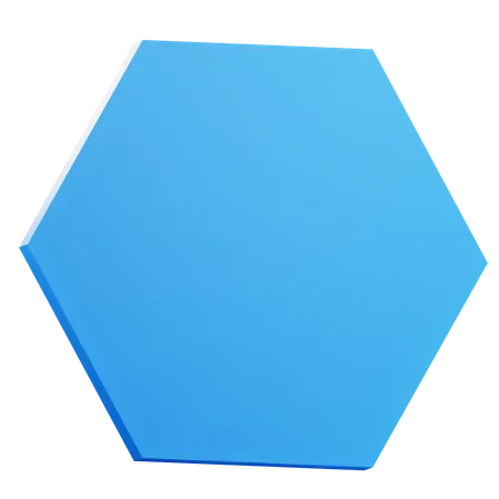 3 D Hexagon Shape Illustration 3D Icon