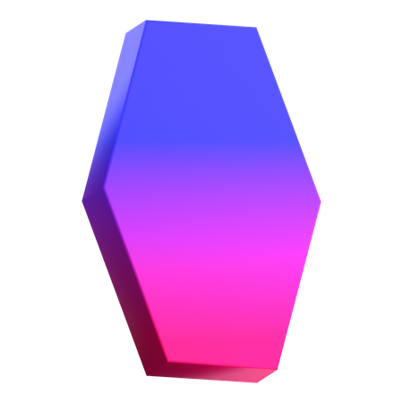 Hexagon Vertical  3D Icon