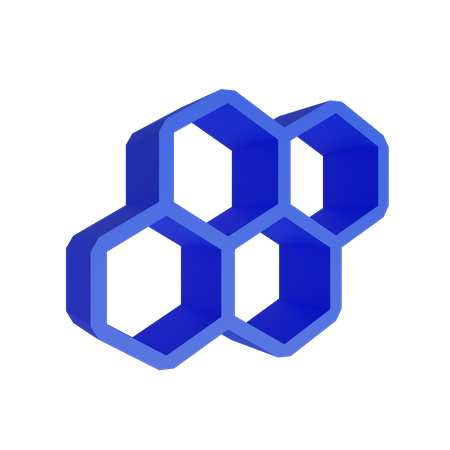 Hexagonal Beehive  3D Illustration