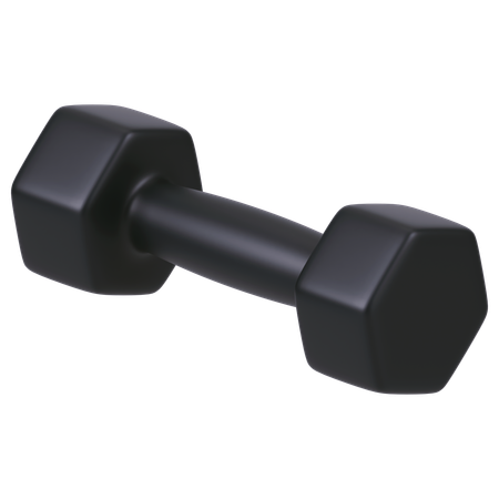 Hexagonal Dumbbell  3D Icon