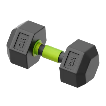 Hexagonal Dumbbell  3D Icon