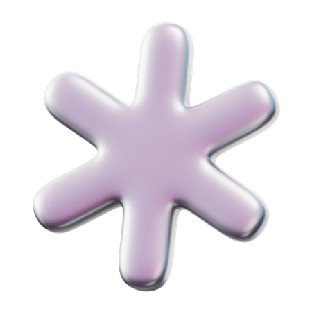 Hexagonal Flower  3D Icon