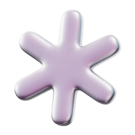 Hexagonal Flower  3D Icon