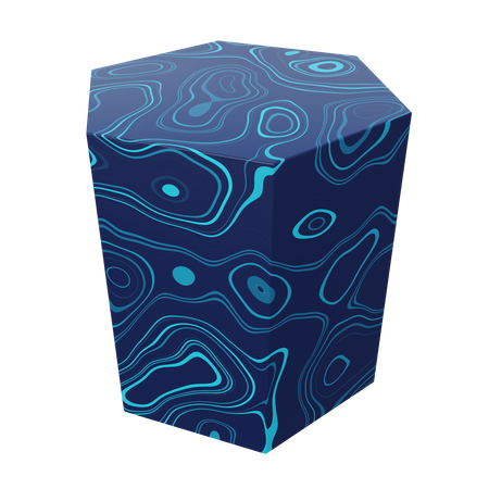 Hexagonal Prism  3D Icon