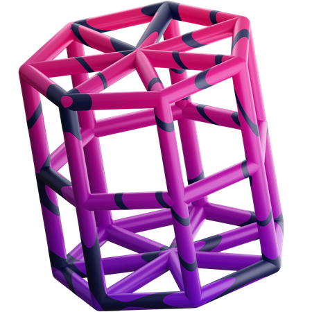 Hexagonal Prism  3D Icon