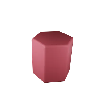Hexagonal Prism  3D Illustration