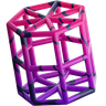 3d hexagonal prism emoji