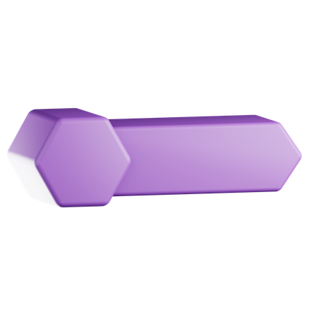 Hexagonal Ribbon Title  3D Icon