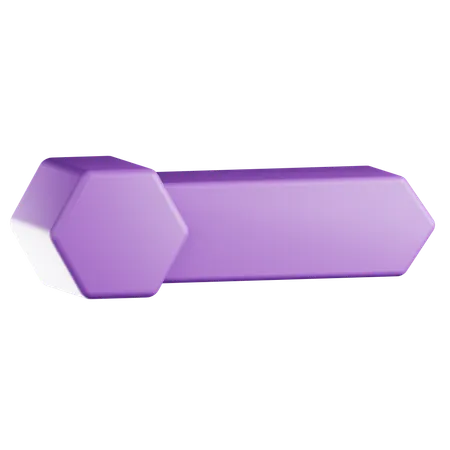 Hexagonal Ribbon Title  3D Icon