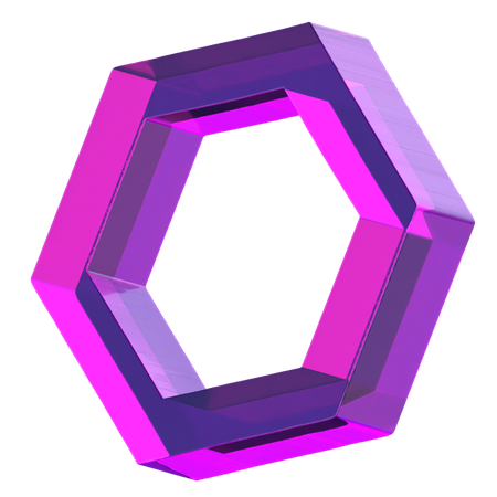 六角形  3D Icon