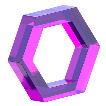 六角形  3D Icon