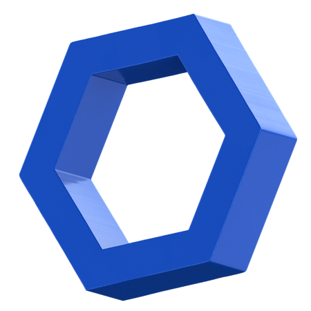 抽象的な六角形  3D Icon