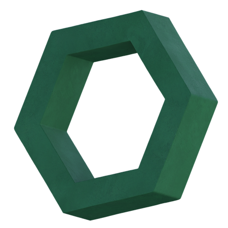 Hexagone Abstract  3D Icon