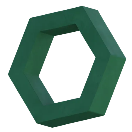 Hexagone Abstract  3D Icon