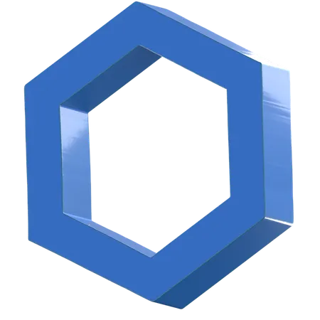 Hexagone Abstract  3D Icon
