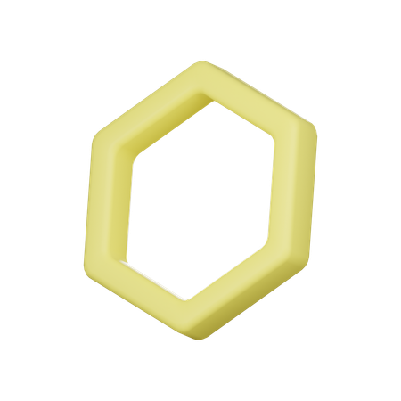 Hexagone creux  3D Icon