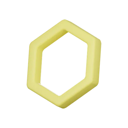 Hexagone creux  3D Icon