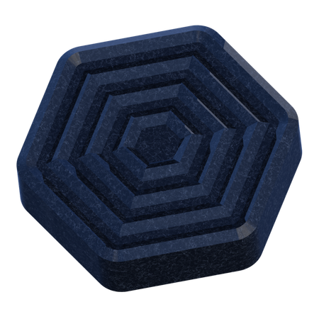 육각형 미로  3D Icon