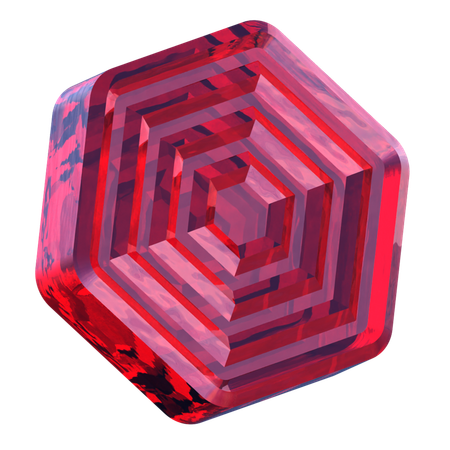 육각형 미로  3D Icon