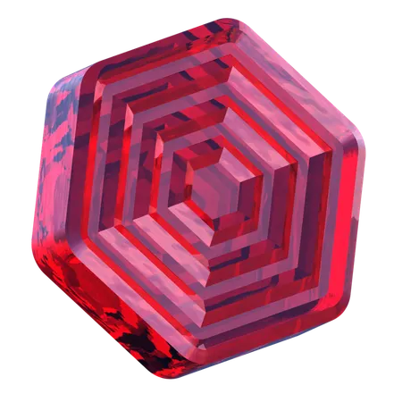 육각형 미로  3D Icon