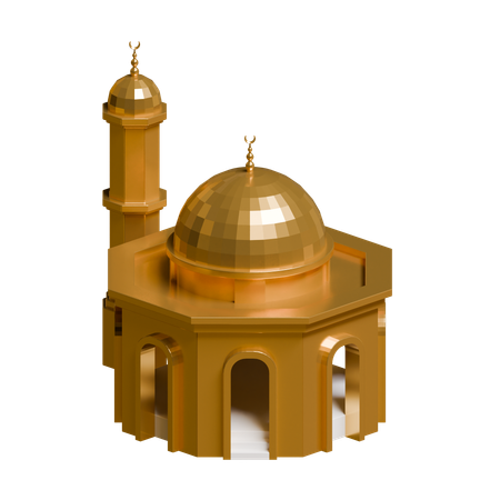 Mosquée hexagonale  3D Icon