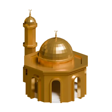 Mosquée hexagonale  3D Icon