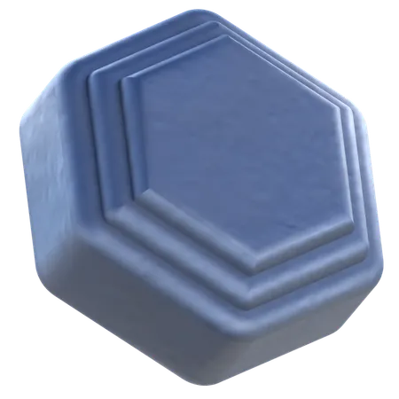 Hexagone Podium  3D Icon