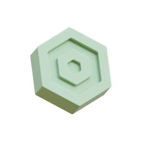 Hexagone sculpté  3D Icon