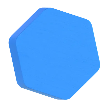 Hexágono abstracto  3D Icon
