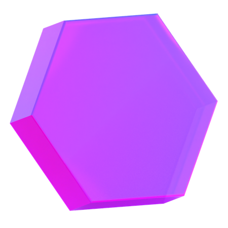 Hexágono abstracto  3D Icon