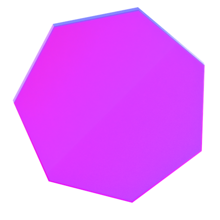 Hexágono abstracto  3D Icon