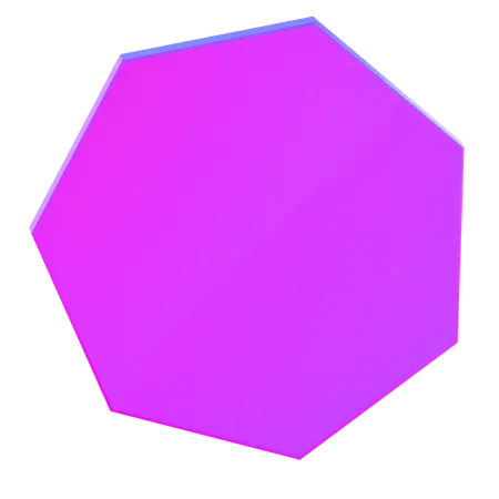 Hexágono abstracto  3D Icon